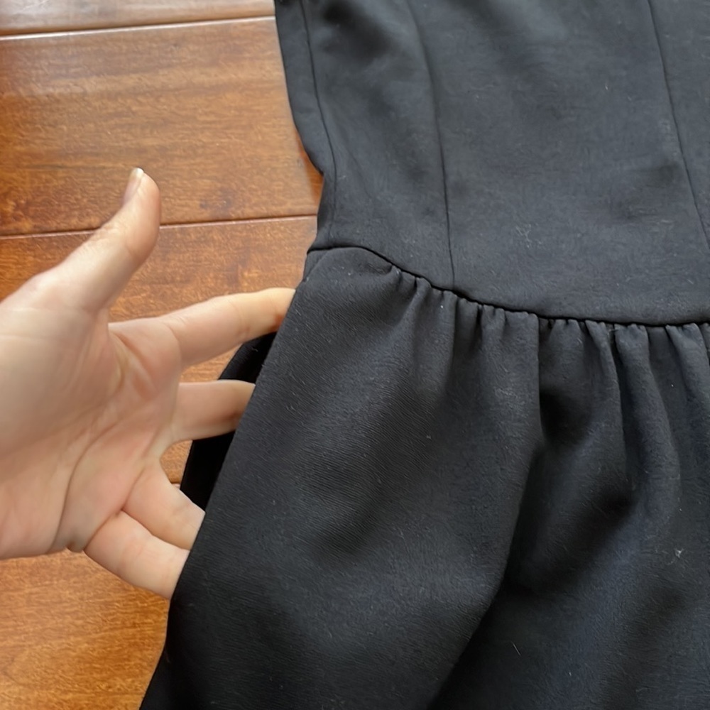 Madewell ponte screenplay black dress with two side pockets Size XS - Picture 15 of 16
